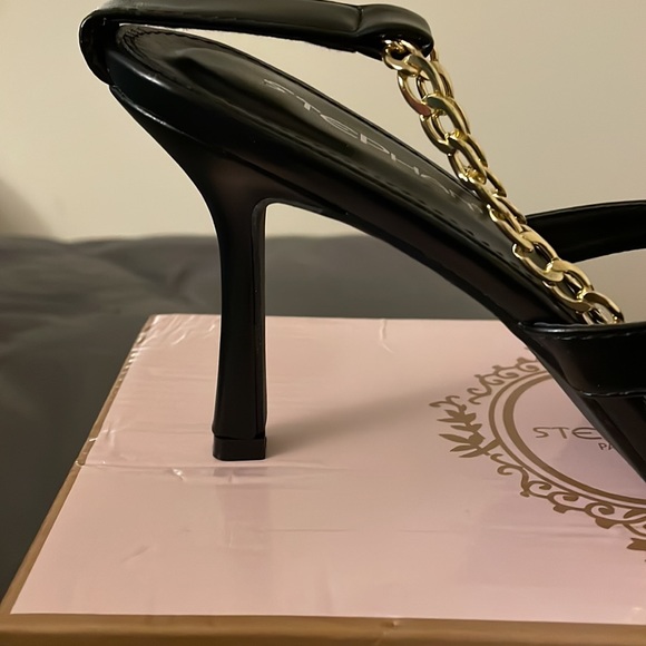 NWOT Chain anklet open toe stiletto heel Sandals 👡 - Picture 3 of 8